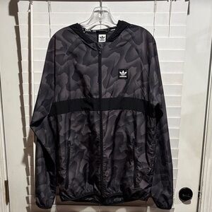 Adidas Men's Gray Camo Climalite Windbreaker